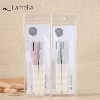 Lamella trimmer pentru sprâncene, lamă din oțel inoxidabilă, pliabilă – pentru începători, potrivit pentru toate tipurile de piele