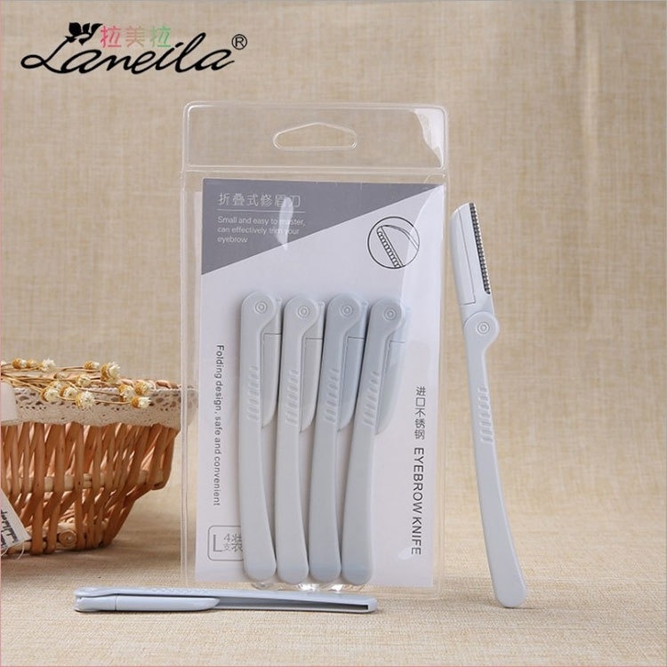 Lamella trimmer pentru sprâncene, lamă din oțel inoxidabilă, pliabilă – pentru începători, potrivit pentru toate tipurile de piele