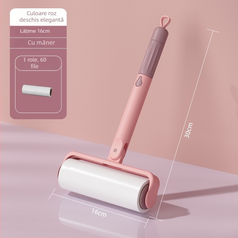 WOWEI Rola de păr din plastic – stil Light Luxury, rolă lipicioasă pentru păr