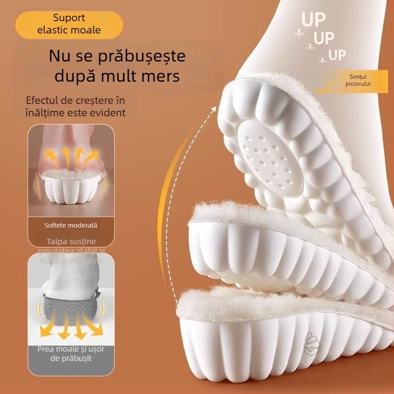 Talpă pentru pantofi cu căptușeală din lână, încălzesc, cresc înălțimea, pentru pantofi din material textil, PU