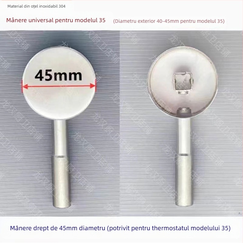 Robinet de bucătărie cu mâner de comutator, din oțel inoxidabil – reglaj cald/rece, control multidirigțional, stil modern minimalist