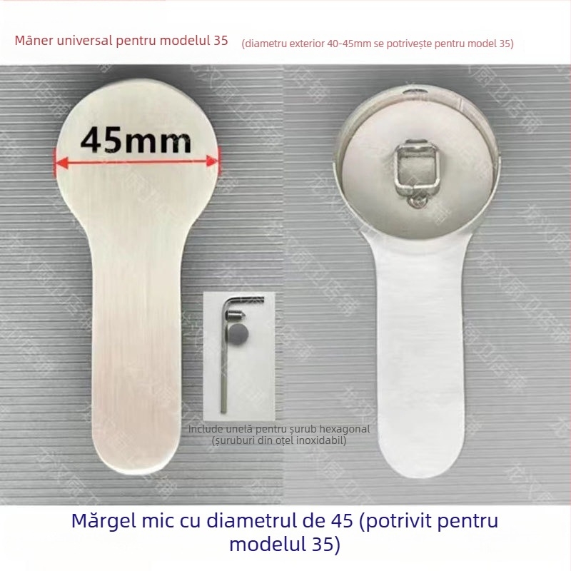 Robinet de bucătărie cu mâner de comutator, din oțel inoxidabil – reglaj cald/rece, control multidirigțional, stil modern minimalist