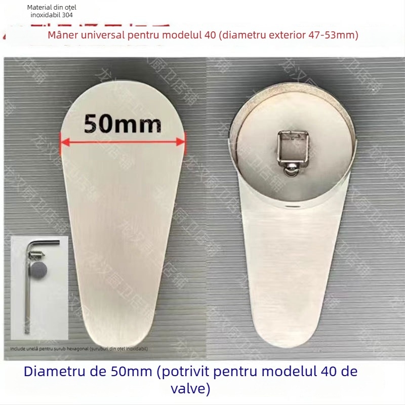 Robinet de bucătărie cu mâner de comutator, din oțel inoxidabil – reglaj cald/rece, control multidirigțional, stil modern minimalist