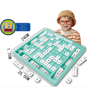 Joc Sudoku pentru copii — duel între doi jucători, din plastic, 4–6 ani, potrivit pentru jocuri în comunitate