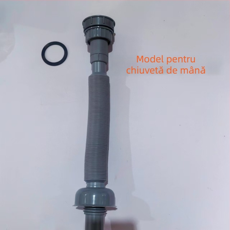 Fitinguri de drenaj pentru chiuveta de bucătărie, PP, instalare prin plug-in direct, anti-miros, anti-coroziune, anti-retur de apă