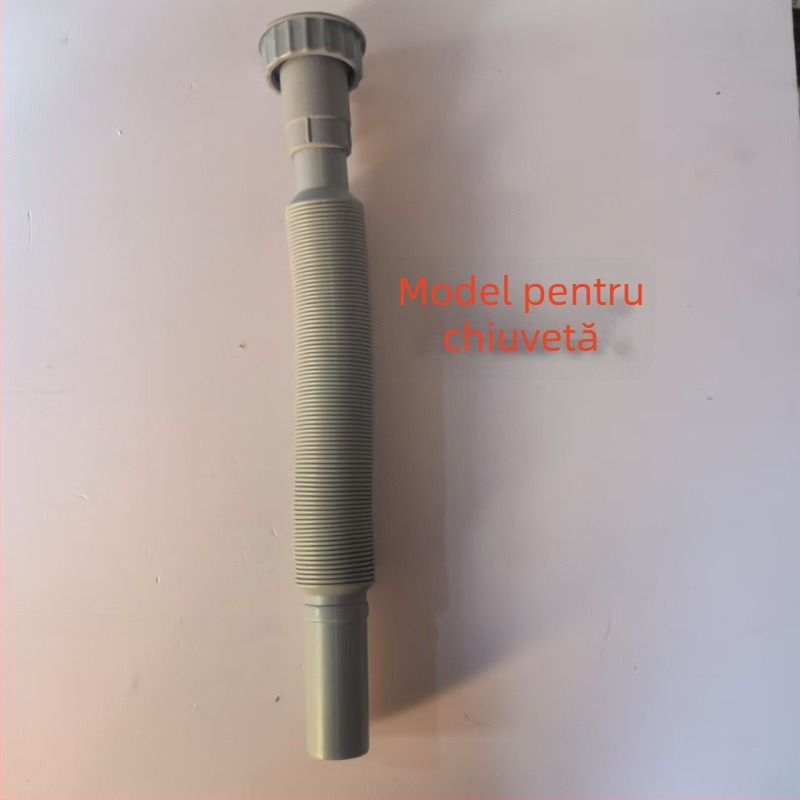 Fitinguri de drenaj pentru chiuveta de bucătărie, PP, instalare prin plug-in direct, anti-miros, anti-coroziune, anti-retur de apă