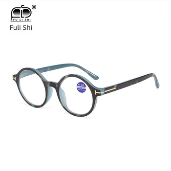 Fulishi ochelari de citit, cadru rotund, cadru complet, anti-lumină albastră, pentru vârstnici