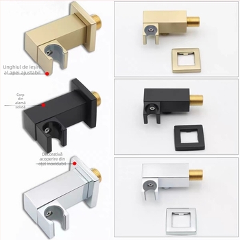 Suport reglabil pentru capul de duș din oțel inoxidabil, montaj ascuns