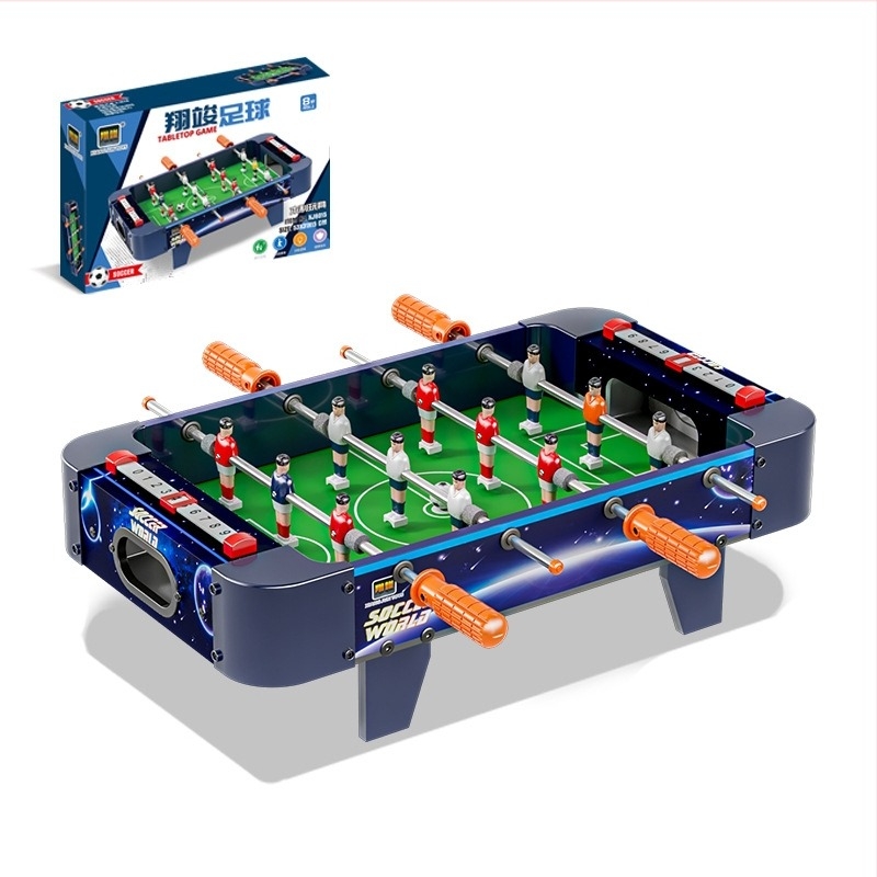 Joc de masă din lemn 4 în 1 pentru copii de Xiangjun: fotbal de masă, tenis de masă, hochei pe masă și duel pentru doi