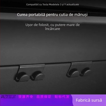 Cârlig pentru cutia de mănuși Tesla Model Y2/YL – material ABS, montaj snap-on, potrivit pentru consola centrală