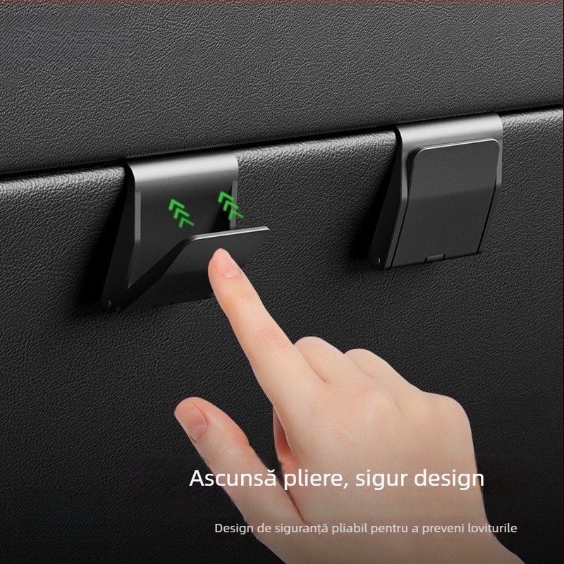 Cârlig pentru cutia de mănuși Tesla Model Y2/YL – material ABS, montaj snap-on, potrivit pentru consola centrală