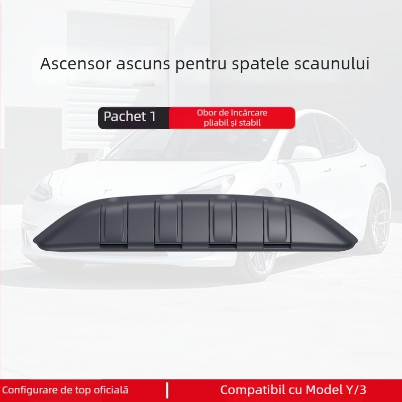 Cârlig pentru cutia de mănuși Tesla Model Y2/YL – material ABS, montaj snap-on, potrivit pentru consola centrală