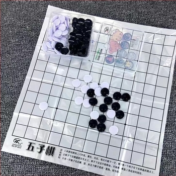 Set multiplu de jocuri de masă: șah chinezesc, Gomoku, Flying Chess și Jungle Chess pentru dezvoltarea cognitivă și interacțiunea părinte-copil • Material: plastic • Vârstă: 15–35 • Clasificare: Go