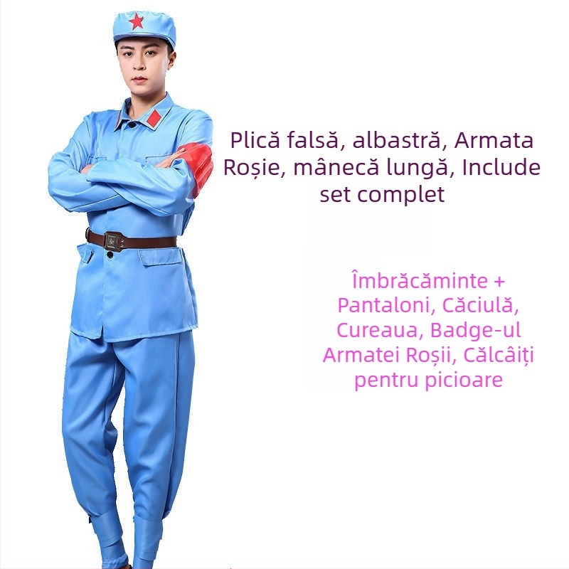 Costum de reprezentație în stil militar, unisex, pentru bărbați și femei, țesătură poliester, conținut poliester 90–95%, lansare vară 2022, potrivit pentru dansul burții