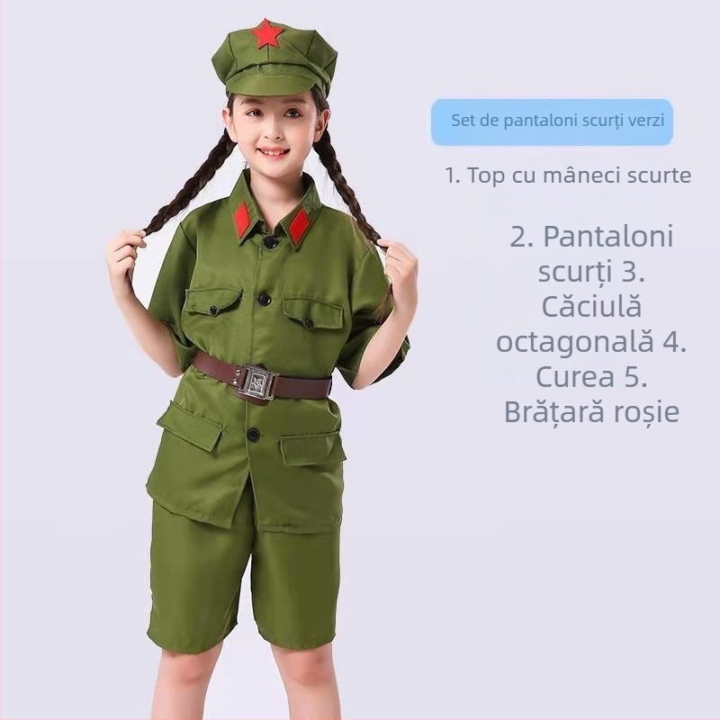 Costum de reprezentație în stil militar, unisex, pentru bărbați și femei, țesătură poliester, conținut poliester 90–95%, lansare vară 2022, potrivit pentru dansul burții