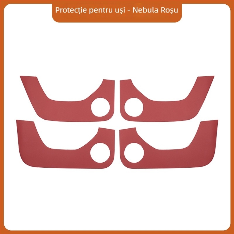 Accesorii interioare auto din piele — pernă anti-kick pentru ușă, compatibil Wenjie M7/M8/M9, model 07, Hongfu Horse, piele artificială, prelucrare personalizată