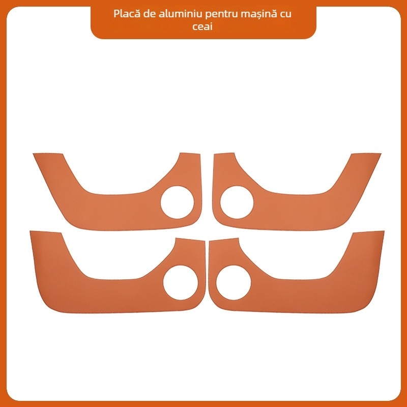 Accesorii interioare auto din piele — pernă anti-kick pentru ușă, compatibil Wenjie M7/M8/M9, model 07, Hongfu Horse, piele artificială, prelucrare personalizată