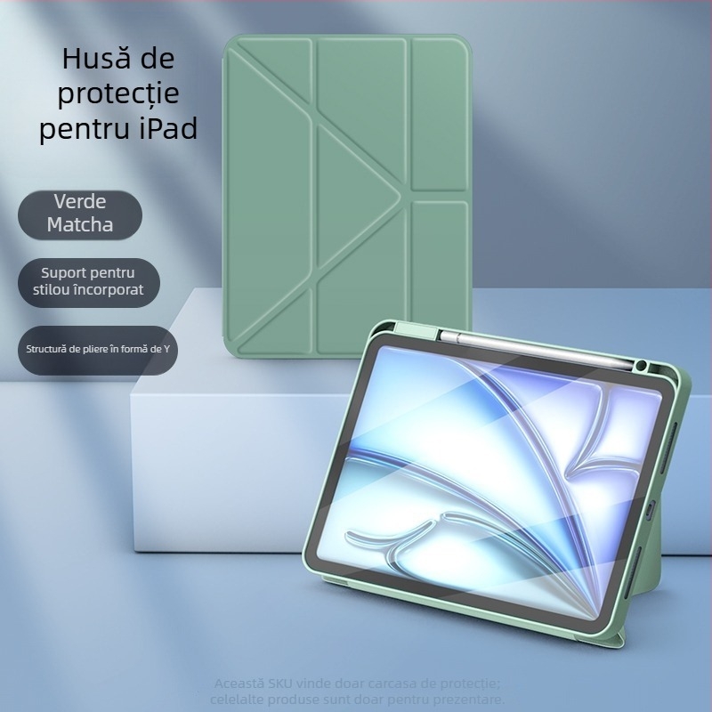 Husă de protecție pentru iPad, acrilic, dual în unu, stil business, suport pentru funcția de somn, protecție anti-cădere, compatibilă cu Apple iPad cu cipul A16