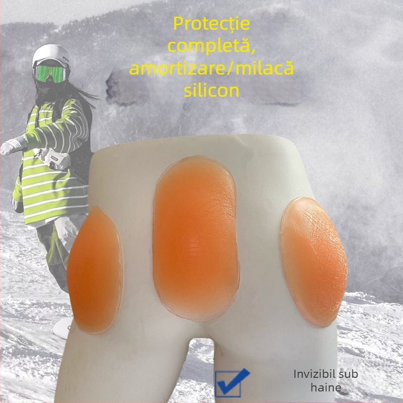 Protecții din silicon pentru schi, protecții pentru încheieturi și genunchi pentru adulți, sporturi pe gheață și zăpadă