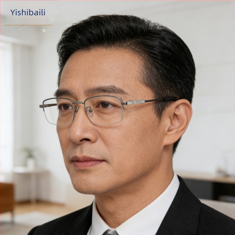 Ochelari de lectură cu protecție împotriva luminii albastre, ramă pătrată semi rim, lentile PC, pentru vârstnici