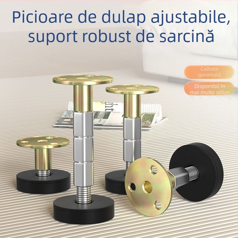 Ridicătoare pentru picioarele mesei, înălțime reglabilă, din oțel inoxidabil, stil modern minimalist, Strength factory