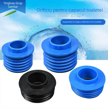 Inel de etanșare din cauciuc pentru toaletă de tip squat – dop de drenaj, intrare/ieșire apă, montaj