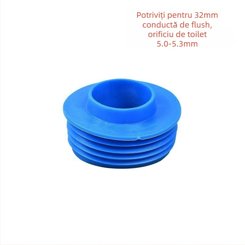 Inel de etanșare din cauciuc pentru toaletă de tip squat – dop de drenaj, intrare/ieșire apă, montaj