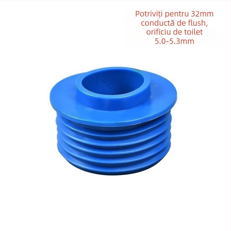 Inel de etanșare din cauciuc pentru toaletă de tip squat – dop de drenaj, intrare/ieșire apă, montaj