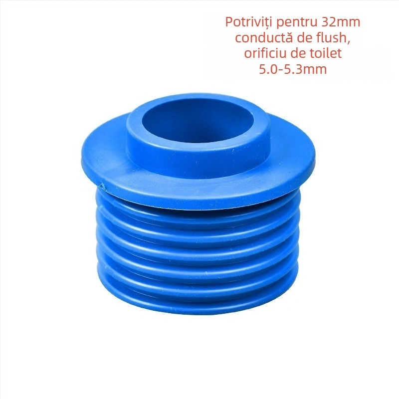 Inel de etanșare din cauciuc pentru toaletă de tip squat – dop de drenaj, intrare/ieșire apă, montaj