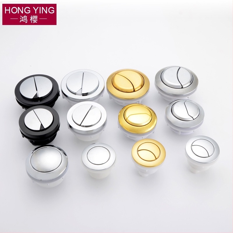 Accesoriu pentru butonul capacului de toaletă, buton circular pentru unic și dublu, tip universal, ABS material, apăsare