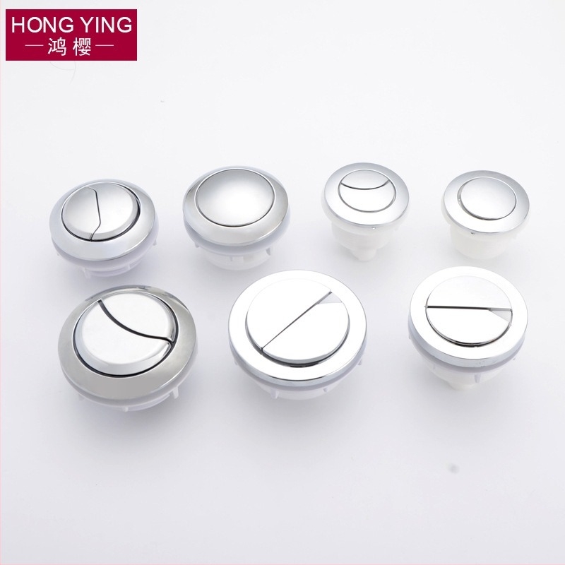 Accesoriu pentru butonul capacului de toaletă, buton circular pentru unic și dublu, tip universal, ABS material, apăsare