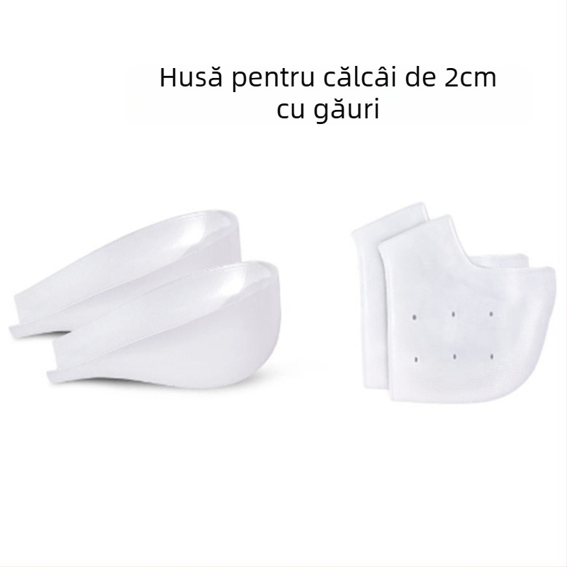 Talpă invizibilă din silicon pentru creșterea înălțimii – Înalțare călcâi, SEBS/TPR, potrivită pentru adidași, pantofi din piele și botine, brand Jiewen