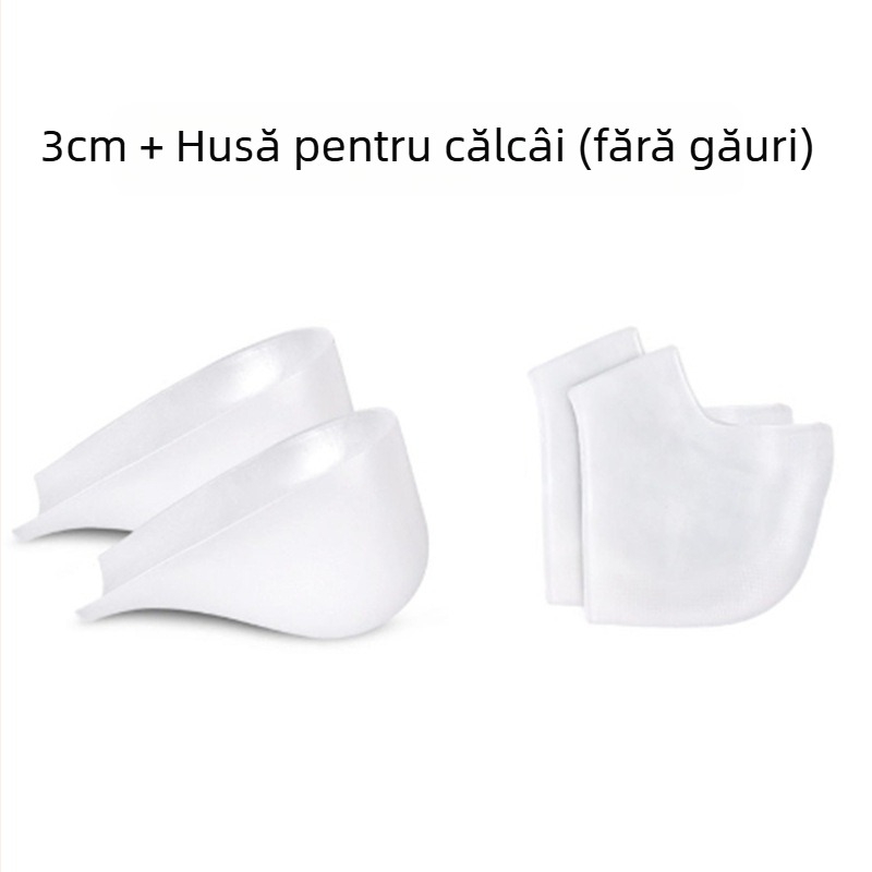 Talpă invizibilă din silicon pentru creșterea înălțimii – Înalțare călcâi, SEBS/TPR, potrivită pentru adidași, pantofi din piele și botine, brand Jiewen