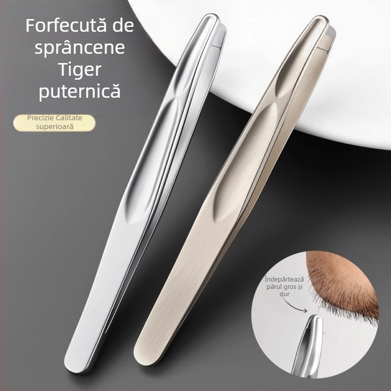 Clește pentru sprâncene din oțel inoxidabil, precizie pentru formarea sprâncenelor și îndepărtarea părului