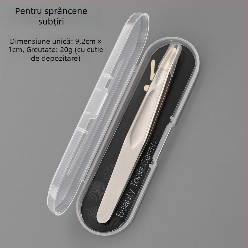 Clește pentru sprâncene din oțel inoxidabil, precizie pentru formarea sprâncenelor și îndepărtarea părului