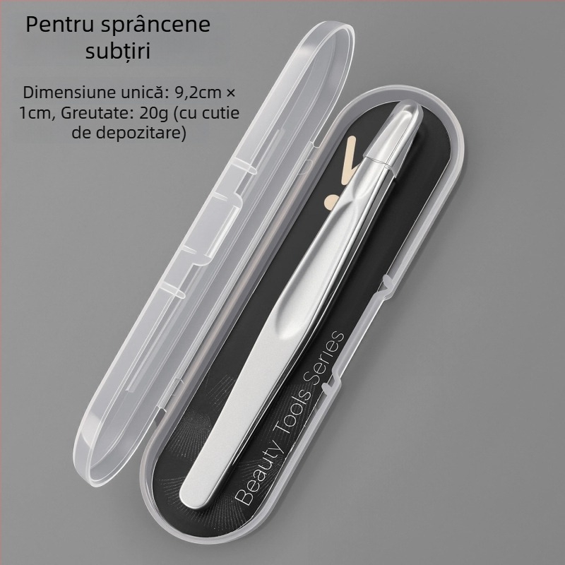 Clește pentru sprâncene din oțel inoxidabil, precizie pentru formarea sprâncenelor și îndepărtarea părului