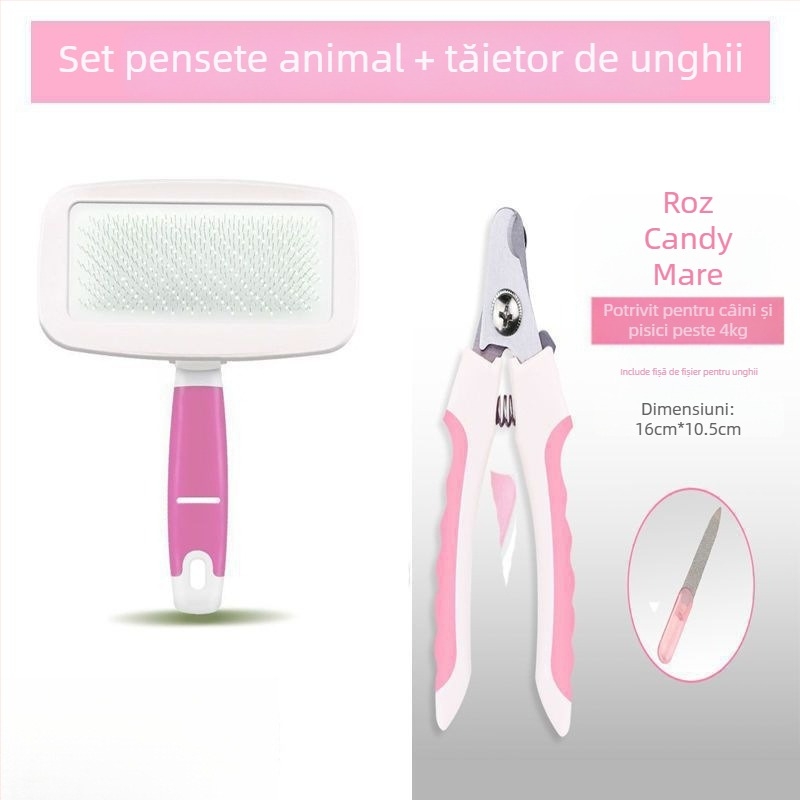 Pieptene pentru păr de câine și curățare blană de pisică, unealtă de îngrijire a animalelor de companie, Brand: Altul, Material: Altul, Origine: Altă, Importat: Nu
