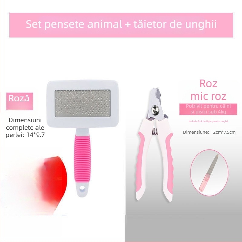 Pieptene pentru păr de câine și curățare blană de pisică, unealtă de îngrijire a animalelor de companie, Brand: Altul, Material: Altul, Origine: Altă, Importat: Nu