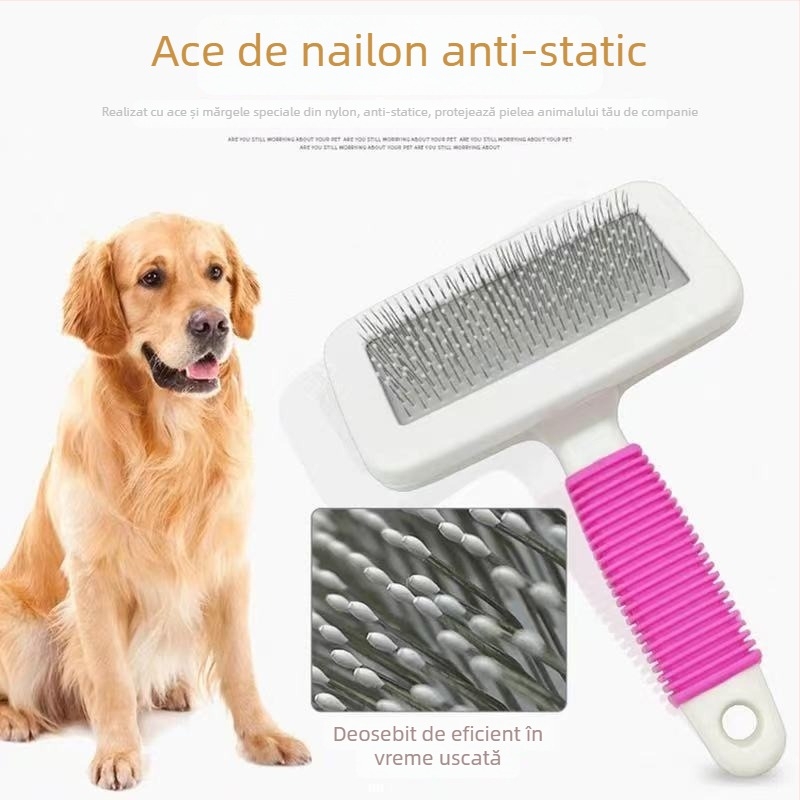 Pieptene pentru păr de câine și curățare blană de pisică, unealtă de îngrijire a animalelor de companie, Brand: Altul, Material: Altul, Origine: Altă, Importat: Nu