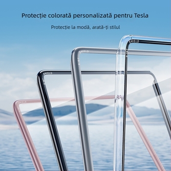 Protecție ecran din sticlă temperată pentru display-ul central Tesla Model 3/Y; personalizare disponibilă; imprimare logo posibil