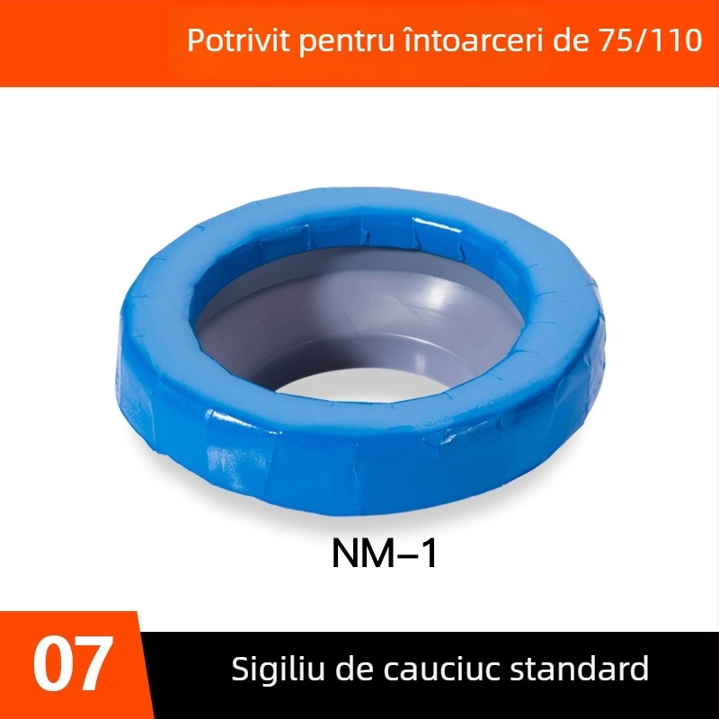 Inel de etanșare pentru flanșă de WC, din ABS, anti-odor, universal, îngroșat