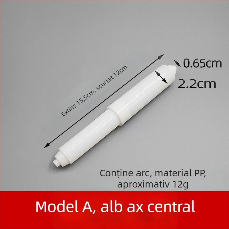 Suport hârtie igienică pentru baie, design încastrat, material PP, stil modern minimalist