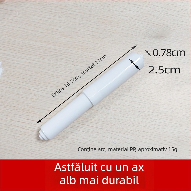 Suport hârtie igienică pentru baie, design încastrat, material PP, stil modern minimalist