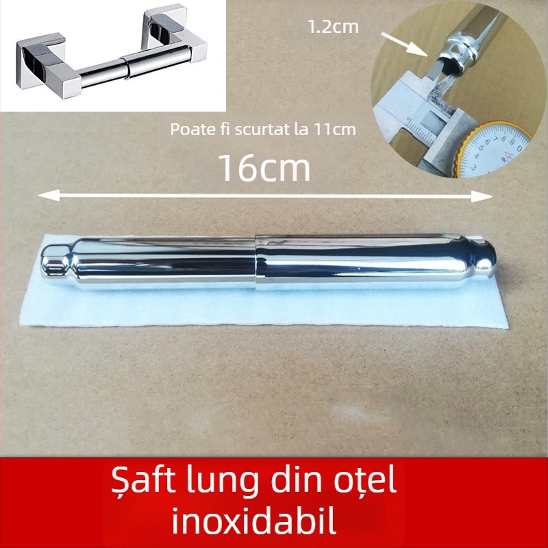 Suport hârtie igienică pentru baie, design încastrat, material PP, stil modern minimalist