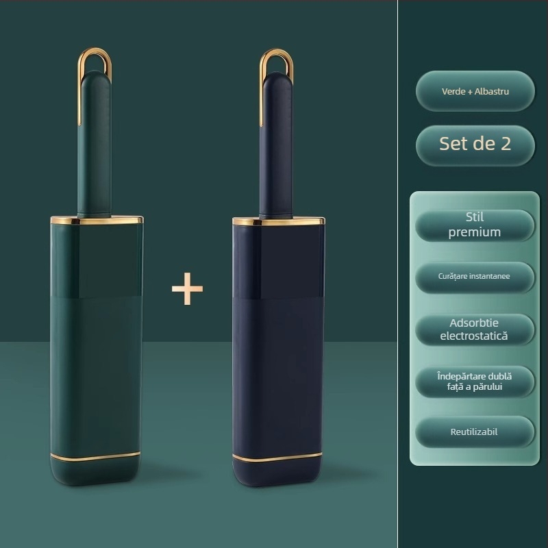 Perie electrostatică de îndepărtare a părului cu capac — plastic, stil modern minimalist, lansare primăvara 2021, pentru haine, lenjerie de pat și păr de animale