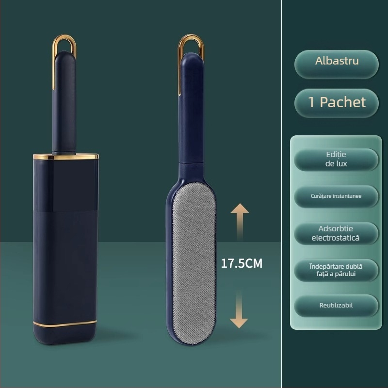 Perie electrostatică de îndepărtare a părului cu capac — plastic, stil modern minimalist, lansare primăvara 2021, pentru haine, lenjerie de pat și păr de animale