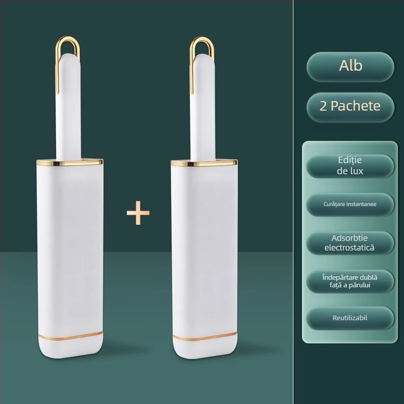 Perie electrostatică de îndepărtare a părului cu capac — plastic, stil modern minimalist, lansare primăvara 2021, pentru haine, lenjerie de pat și păr de animale