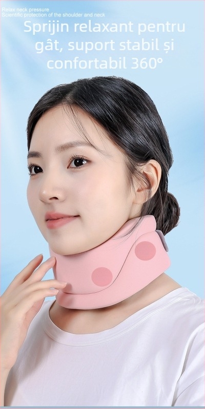 Suport de gât din burete, respirabil, pentru birou și casă, corector de poziție a capului înainte