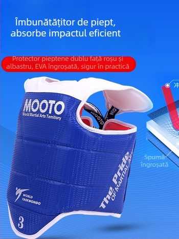 Set protecție Taekwondo cu protecții pentru cap, coate, gambe, umeri și gleznă, material burete, potrivit pentru toate persoanele