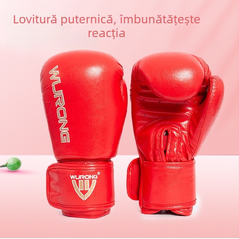 Set protecții Sanda pentru adulți, antrenament de box — protecții cap, piept, picioare și umeri; Material: poliester; Zone de protecție: gambă, umăr, gleznă, genunchi; Cod produs: ZJ-1016